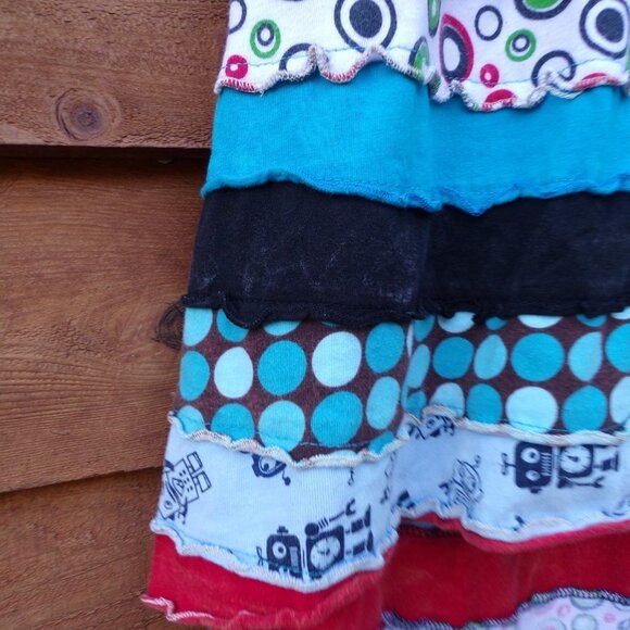 Rising International Girls Boho Gypsy Hippie High-Low Skirt. Cute & Colorful! - Picture 4 of 10